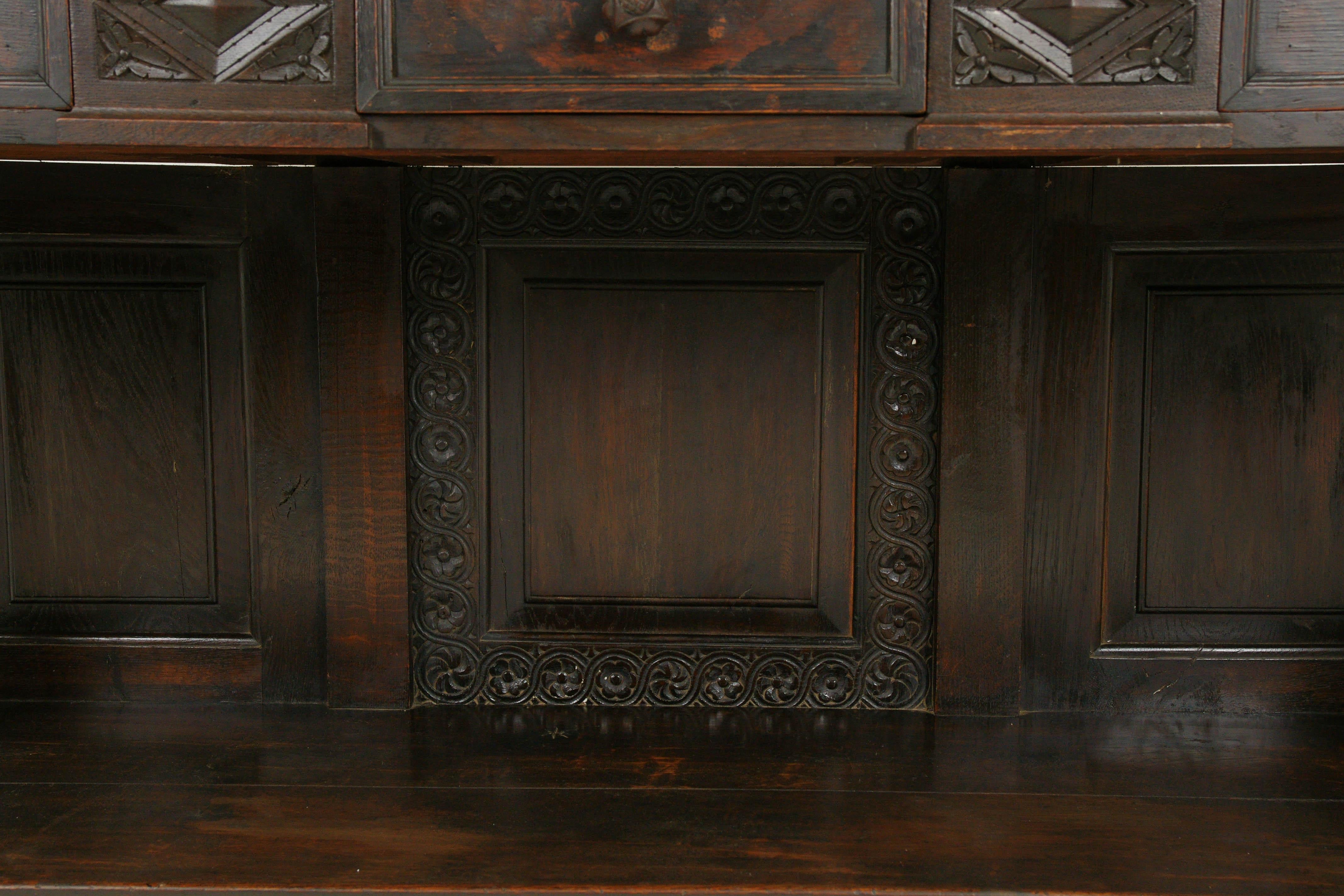 antique carved sideboard