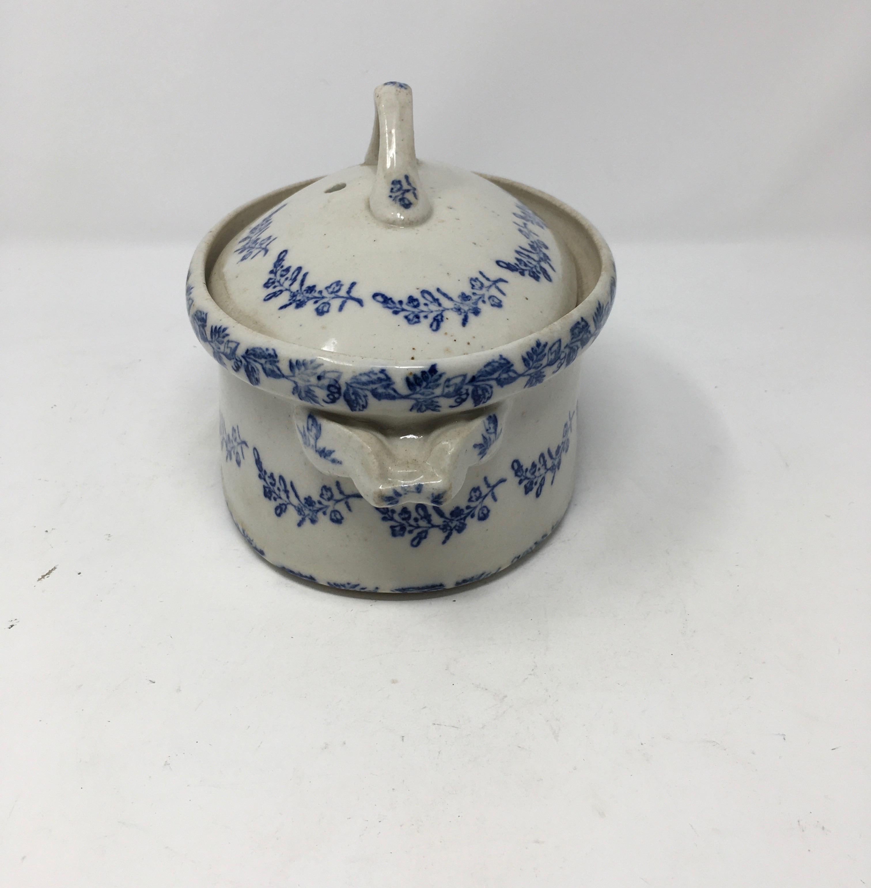 French Provincial Antique Covered Casserole Dish