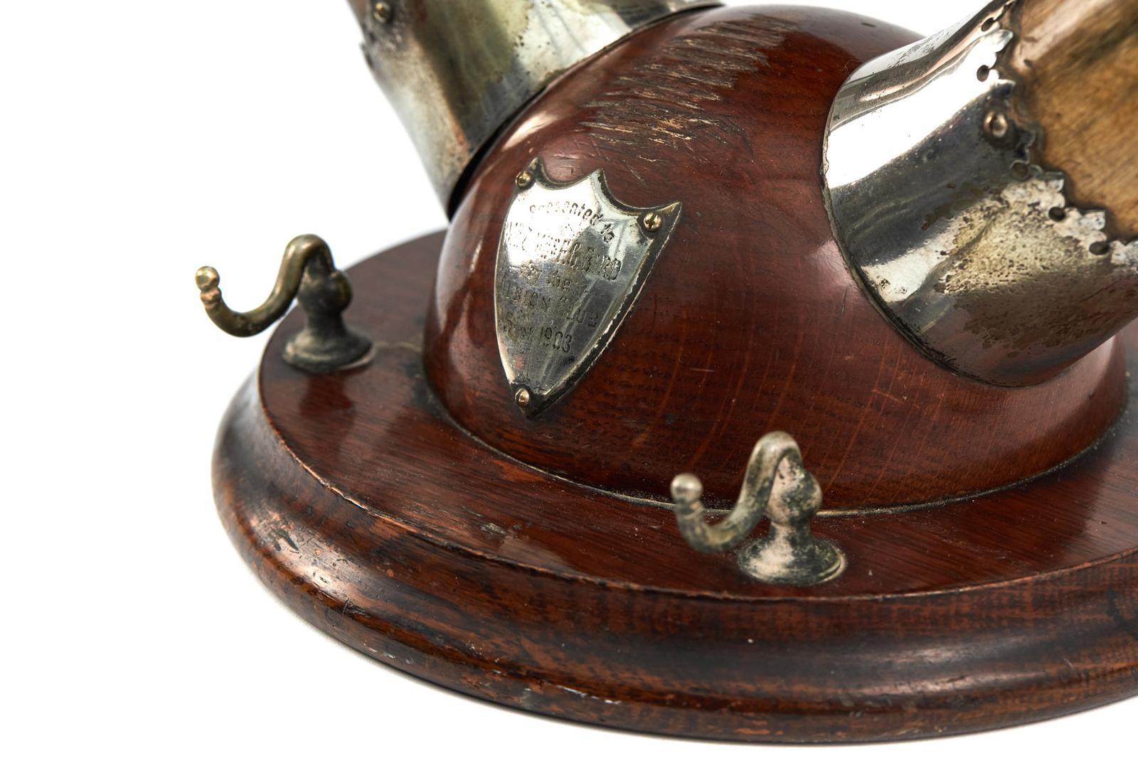 Antique Cow Horn Table Gong In Good Condition For Sale In Ipswich, GB