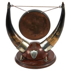 Antique Cow Horn Table Gong