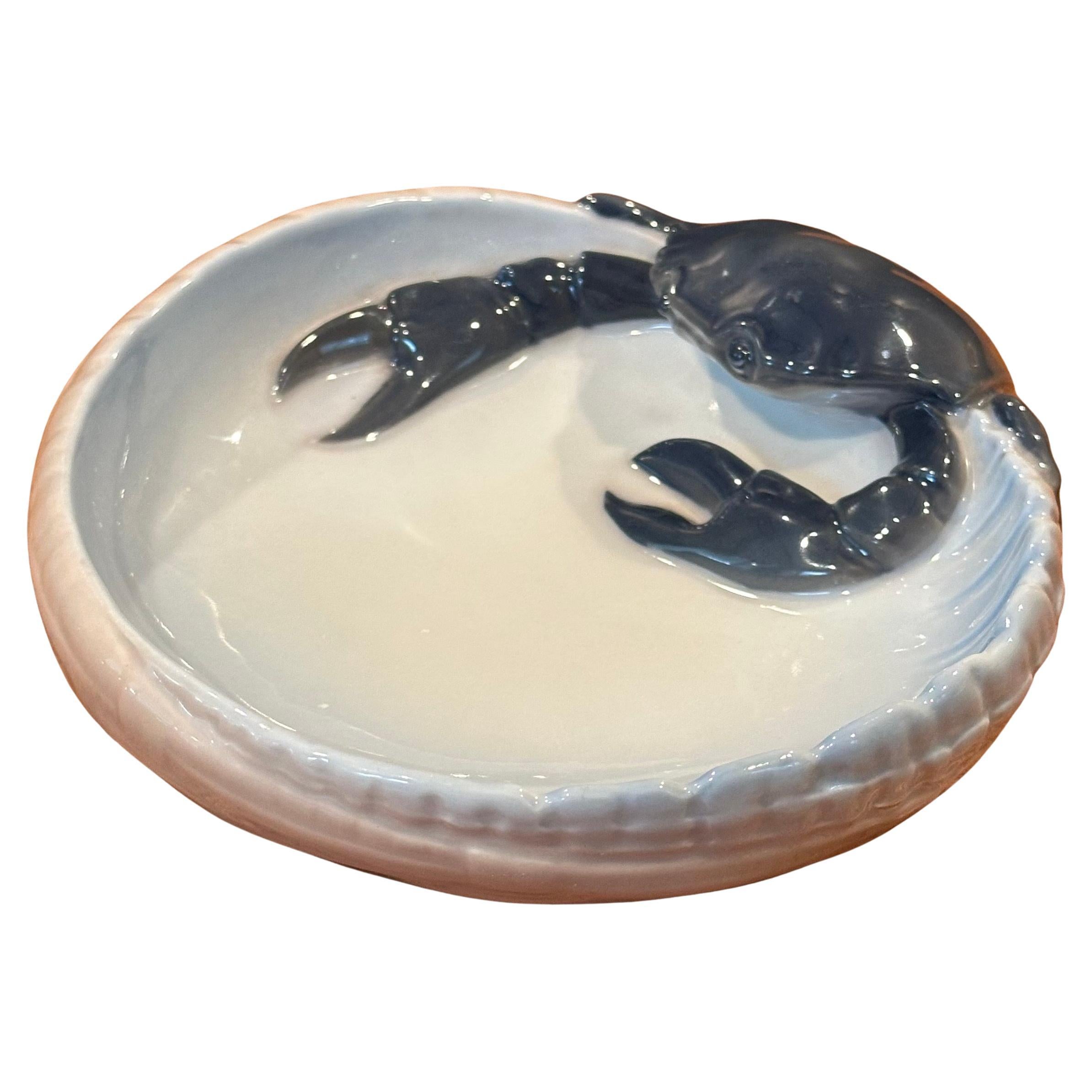 Mid-Century Modern Antique Crab Bowl by Jorgen Balslov for Royal Copenhagen For Sale