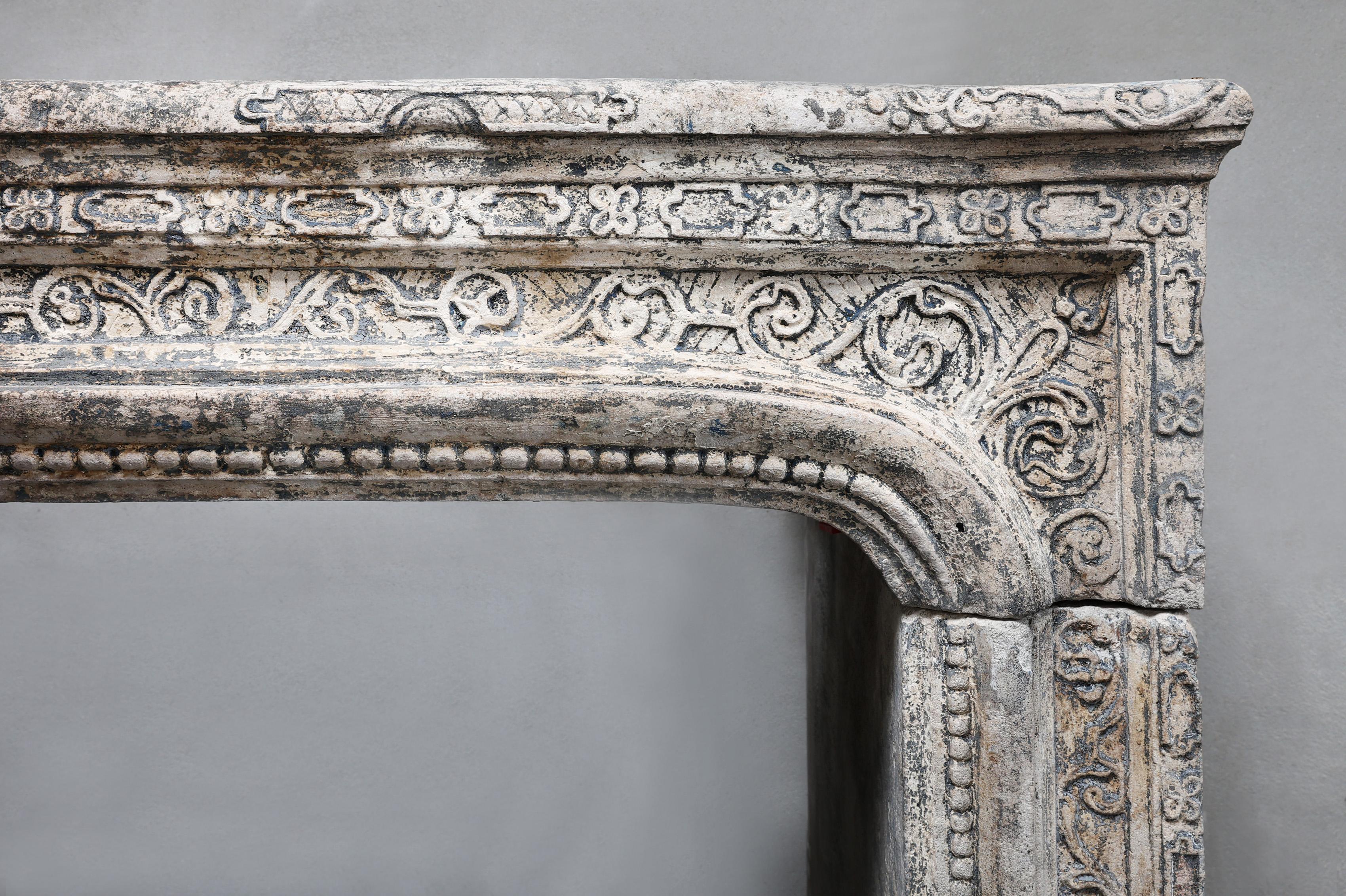 Other Antique crafted fireplace from the 19th century, Louis XIV For Sale