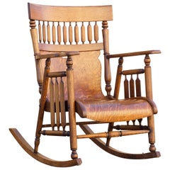 Antique Craftsman Bentwood Rocking Chair