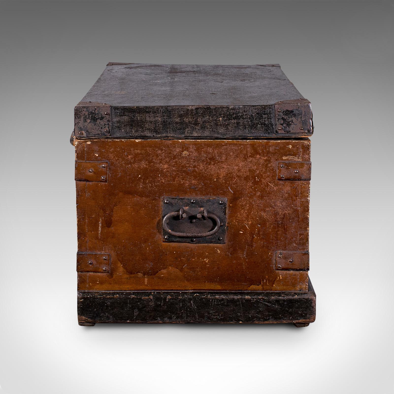 antique carpenters trunk