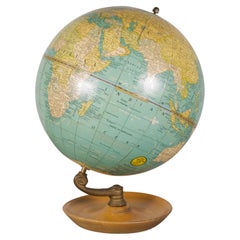 Antique Cram's 8" Terrestrial Globe c.1931-1942