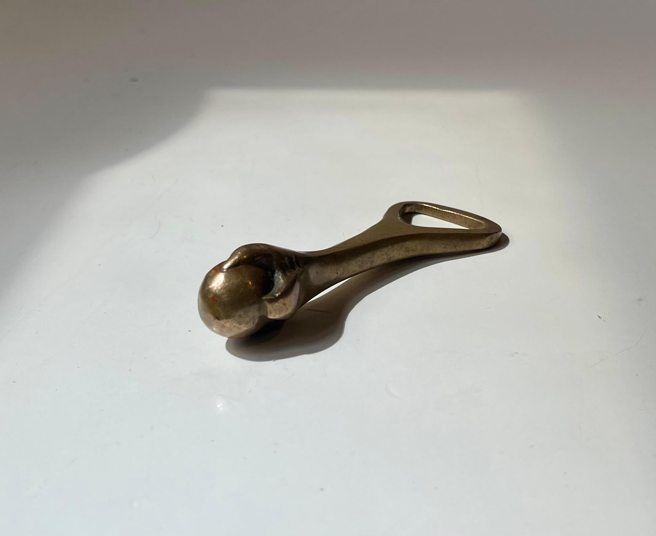 Antiker Schmiedeeisen-Fußstiefelöffner aus Messing, 19. Jahrhundert im Angebot 1
