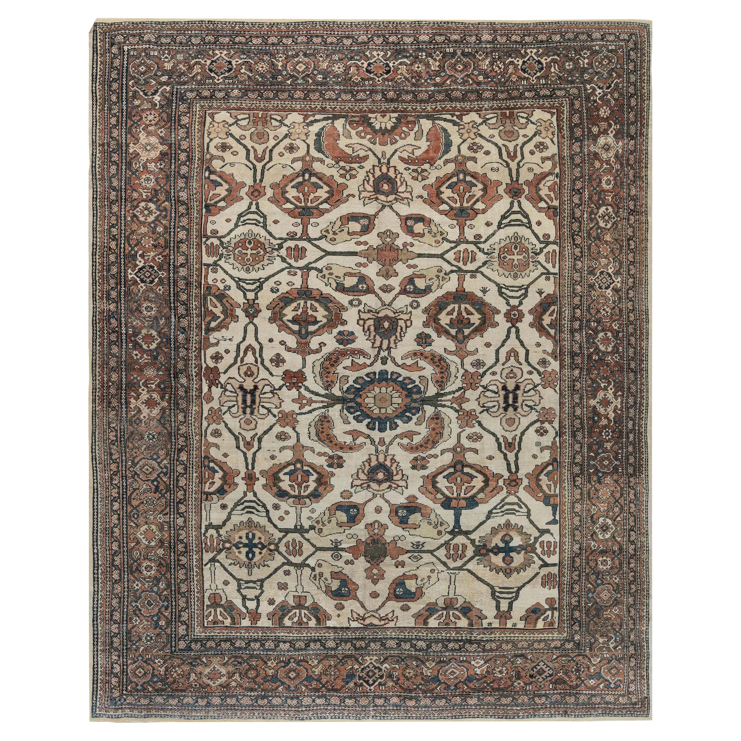 Tapis persan ancien en laine de Sultanabad en vente