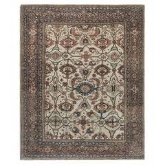 Antique Botanic Persian Sultanabad Wool Carpet