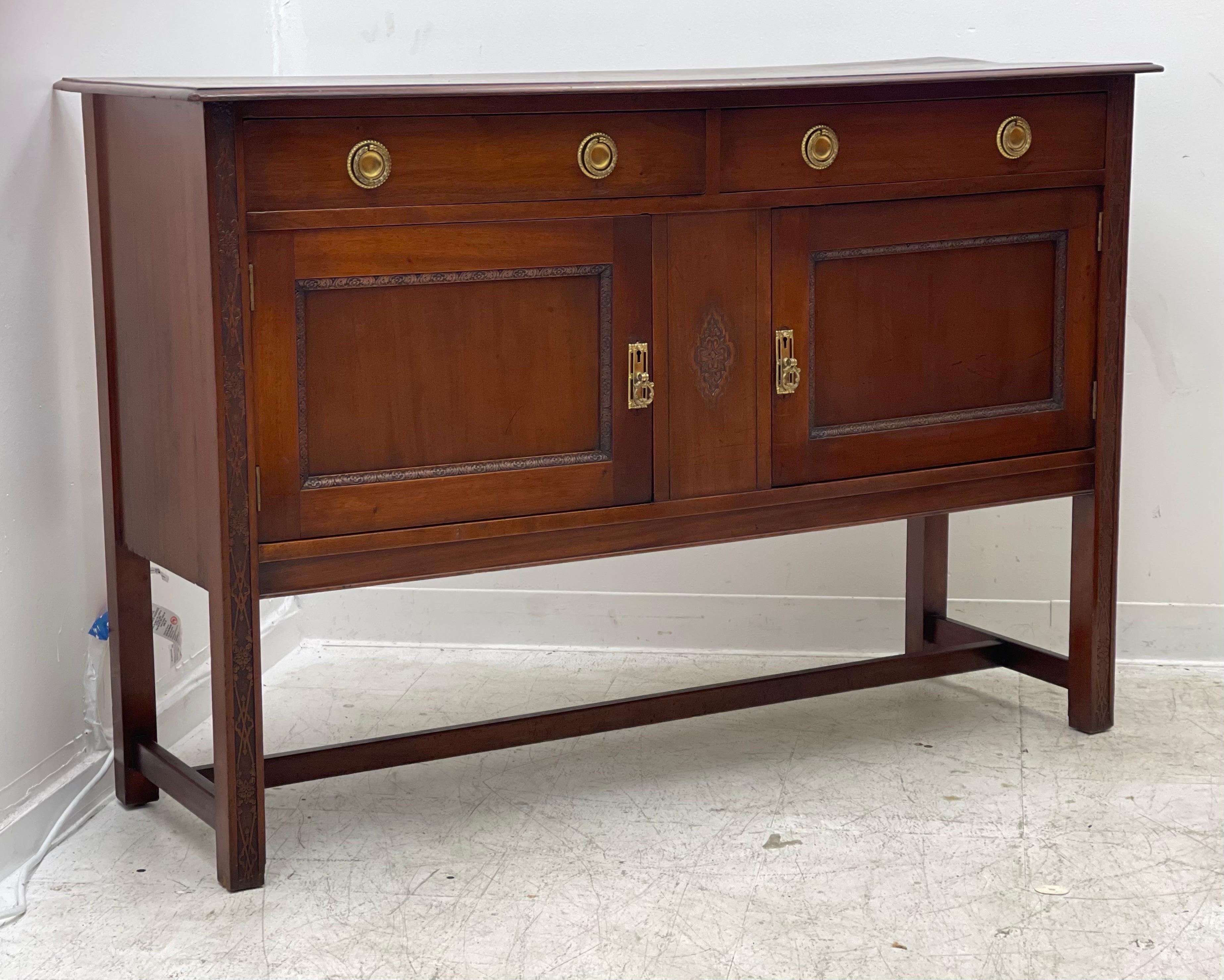 Antique Credenza Buffet Table, UK Import For Sale at 1stDibs