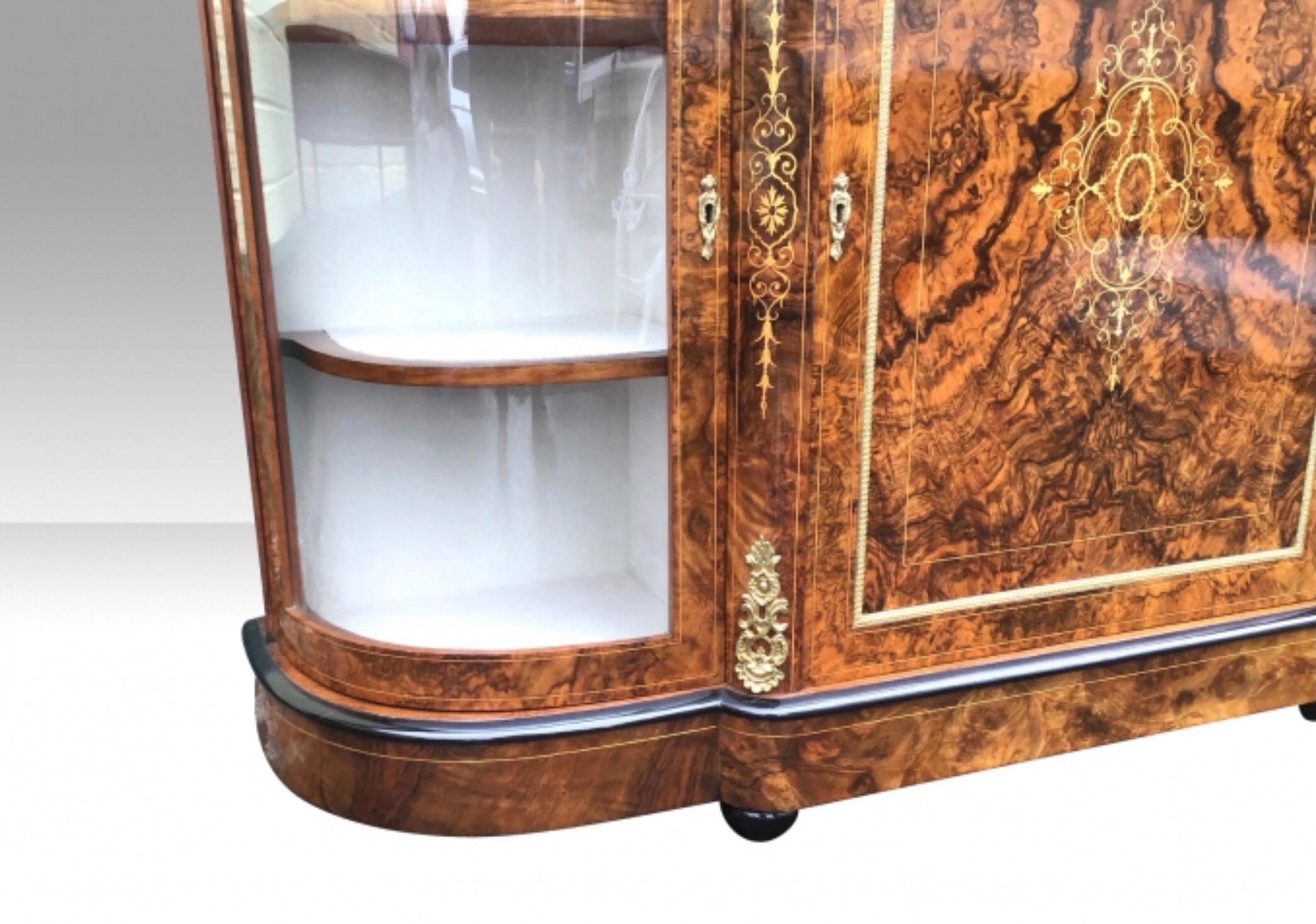 British Antique Credenza Cabinet Sideboard