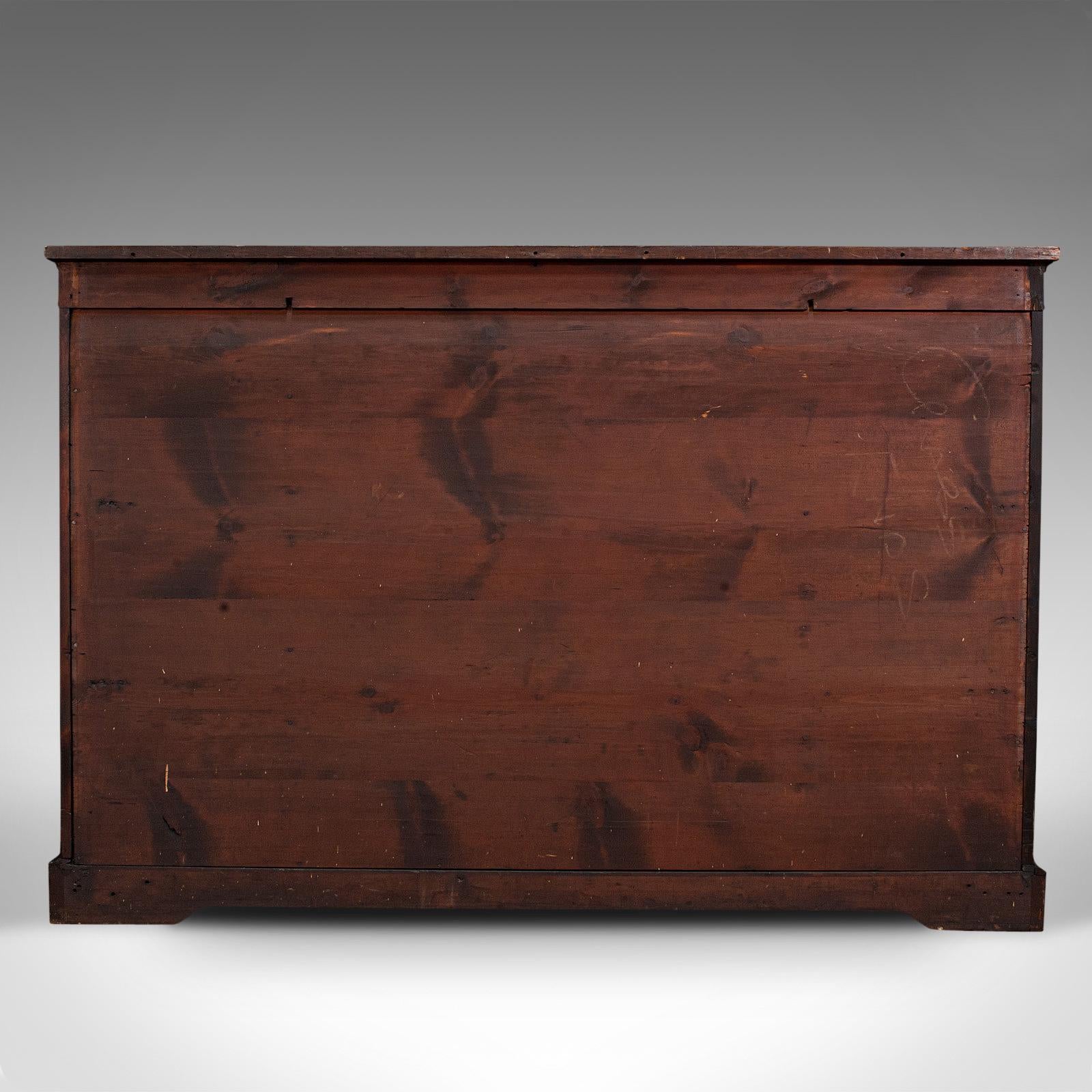 British Antique Credenza, English, Burr Walnut, Sideboard, Display Cabinet, Regency For Sale
