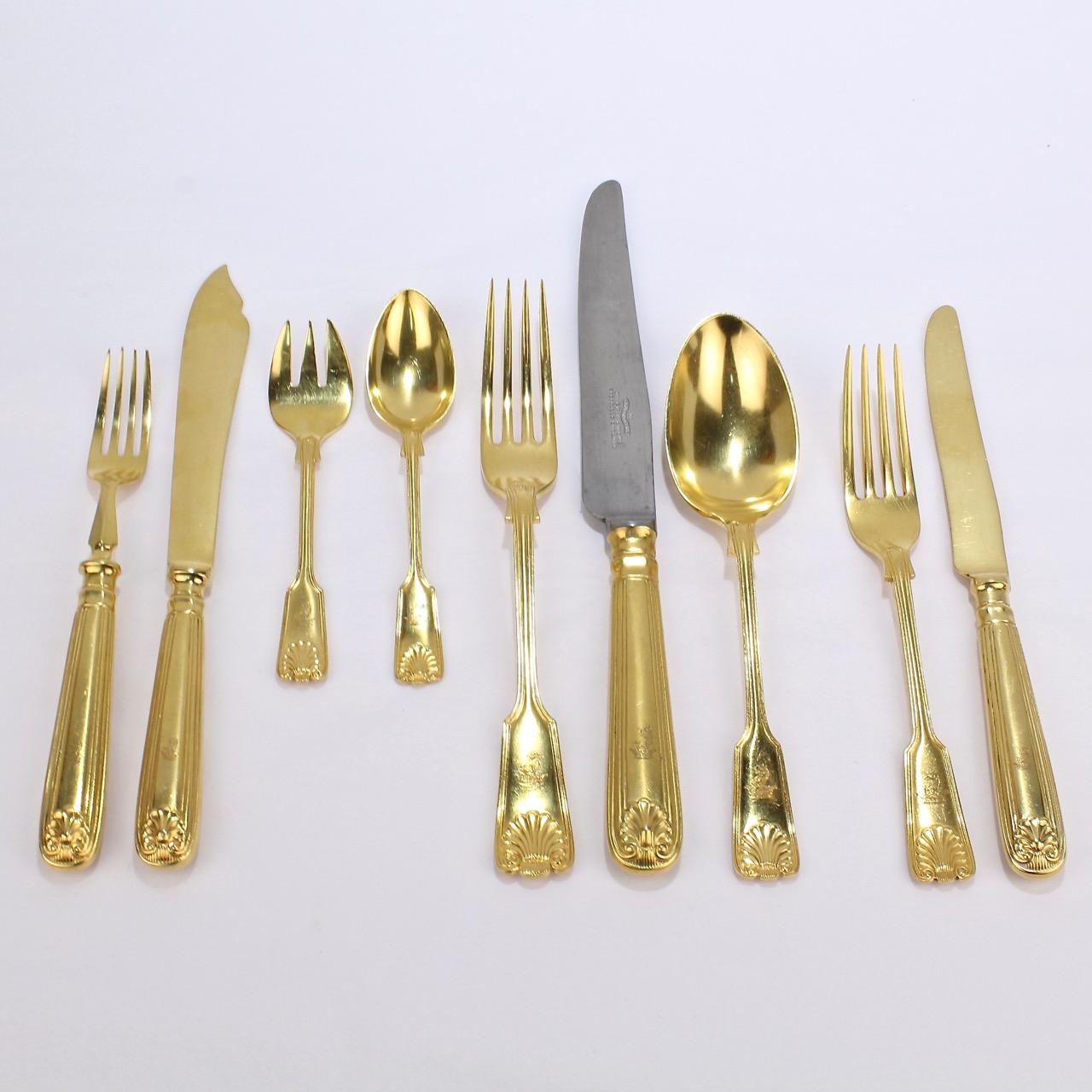 antique gold silverware