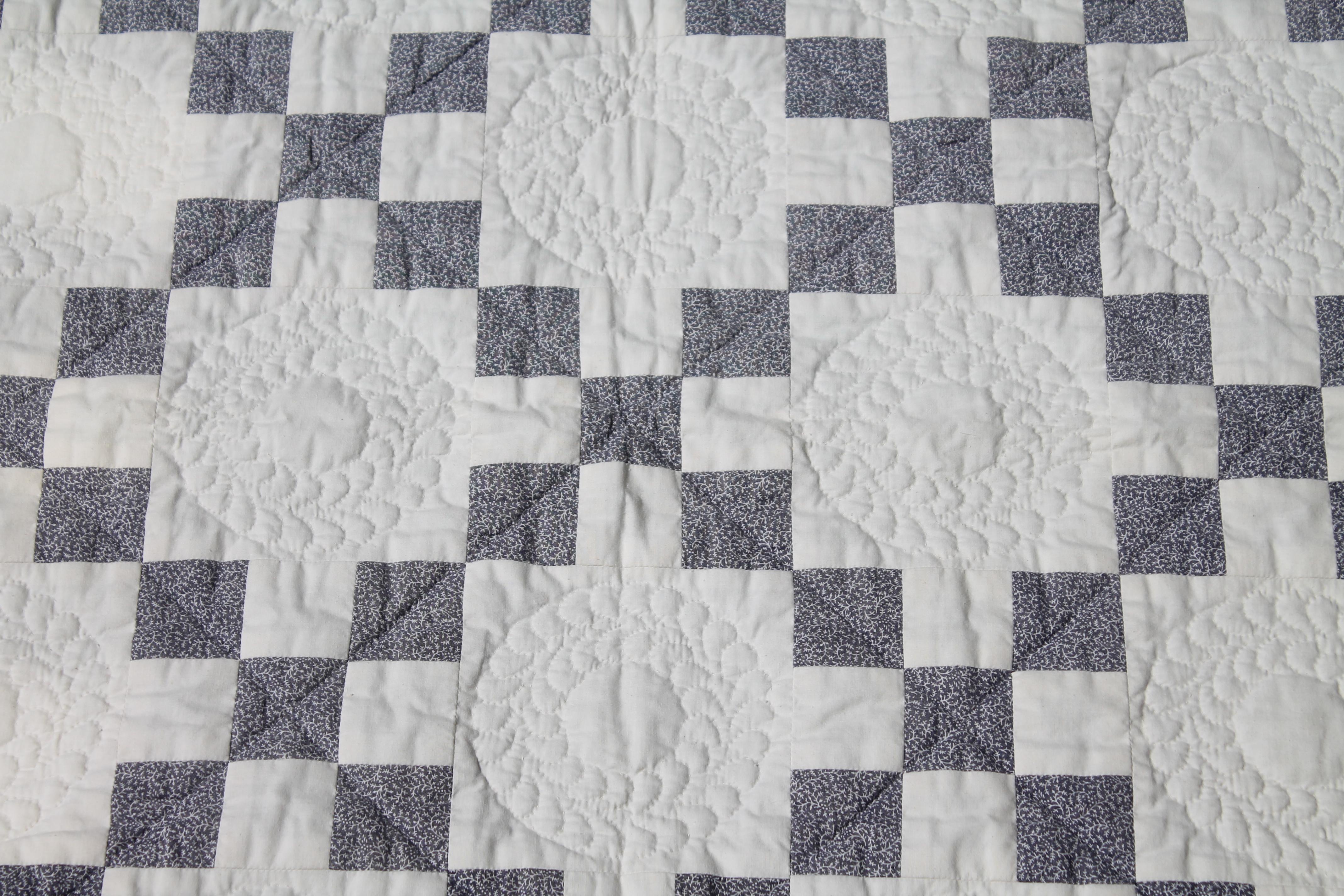 American Antique Crib Quilt, Five Patch Pattern