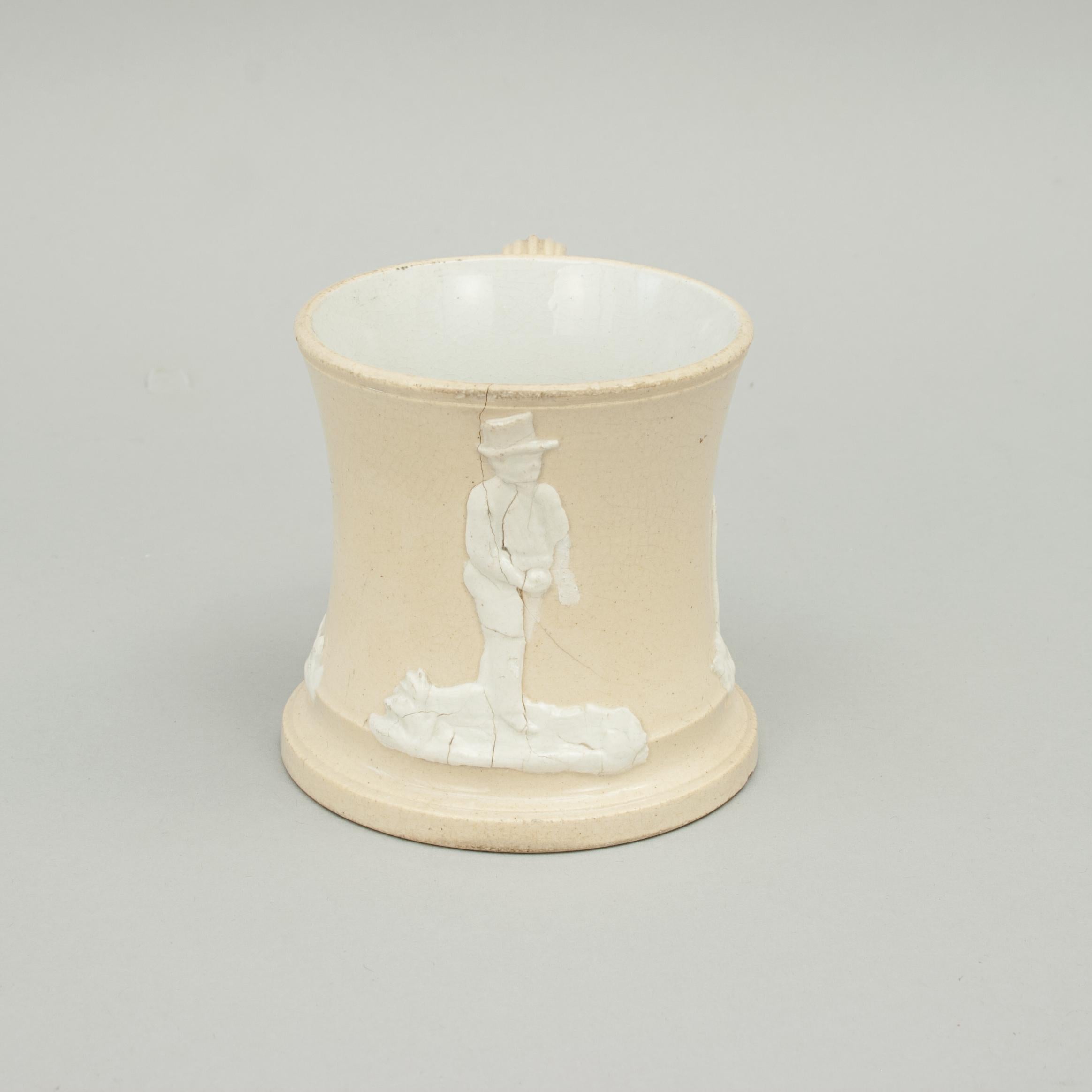 Taza antigua de cricket, Staffordshire. Inglés en venta