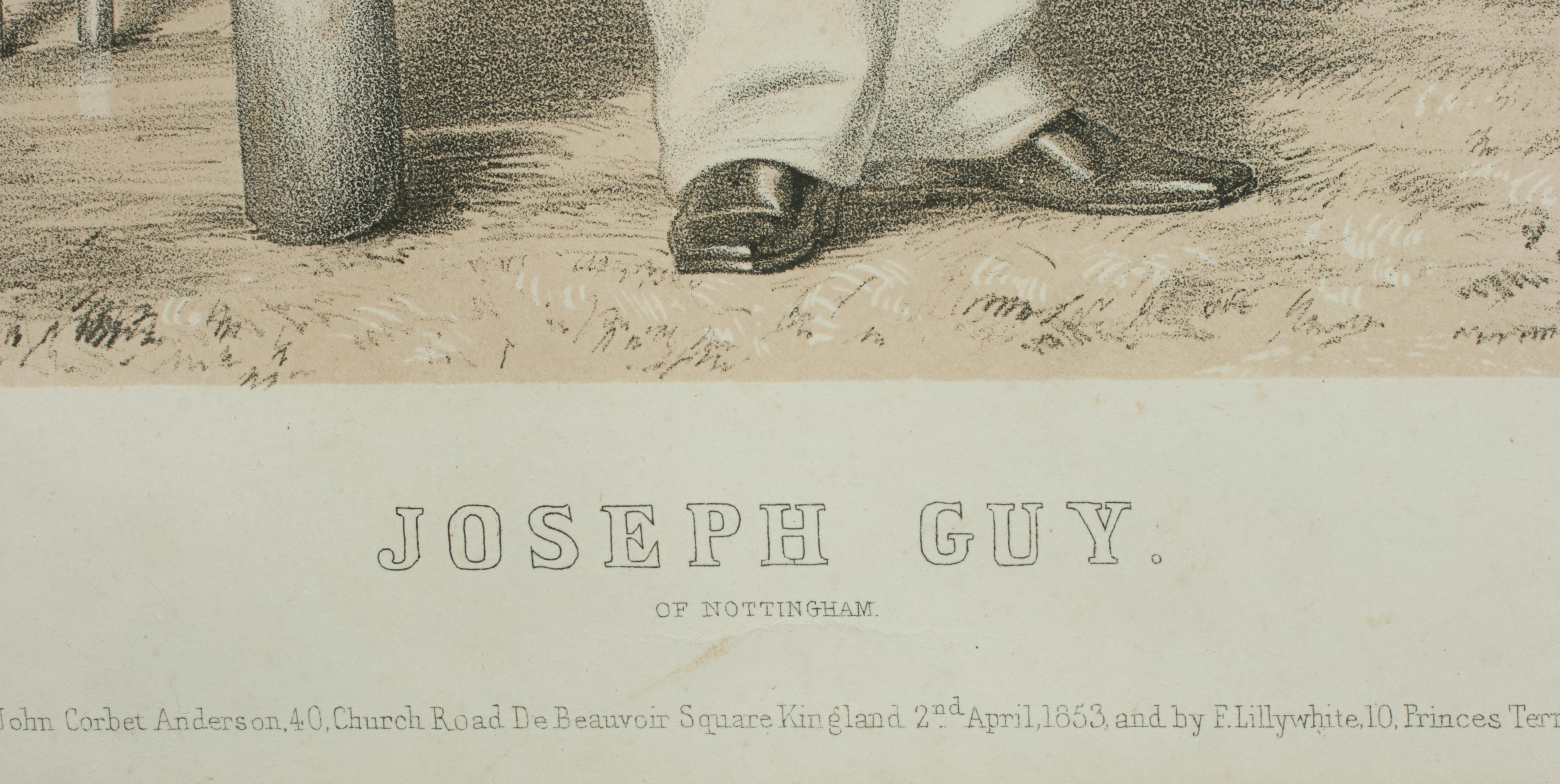 Sporting Art Gravure ancienne de grillons de Joseph Guy de Nottingham en vente