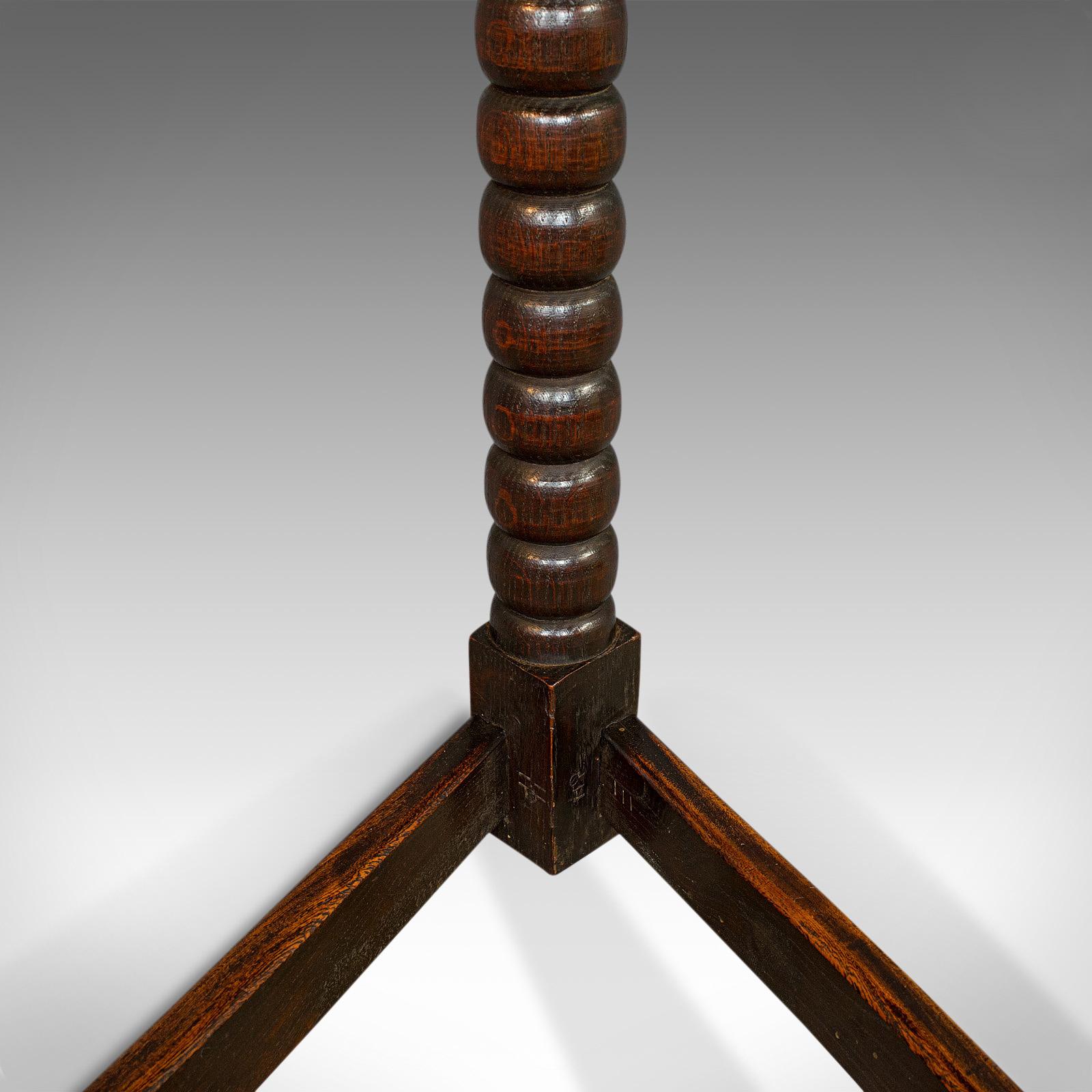 Antique Cricket Table, English, Elm, Lamp, Side, Victorian, circa 1890 8