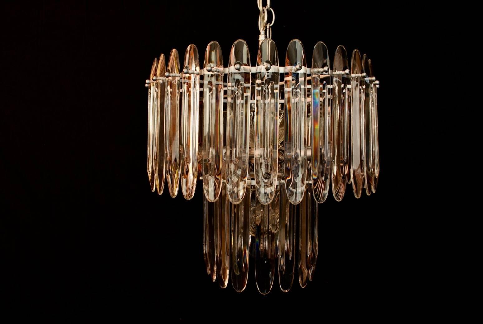 Mid-Century Modern Antique cristal light by sciolari For Sale