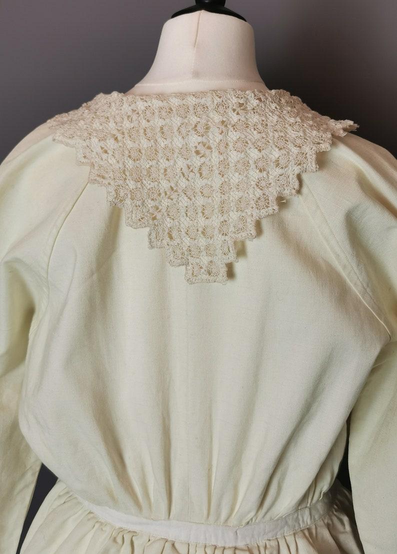 Antique Crochet work day dress, walking dress, two piece  For Sale 3