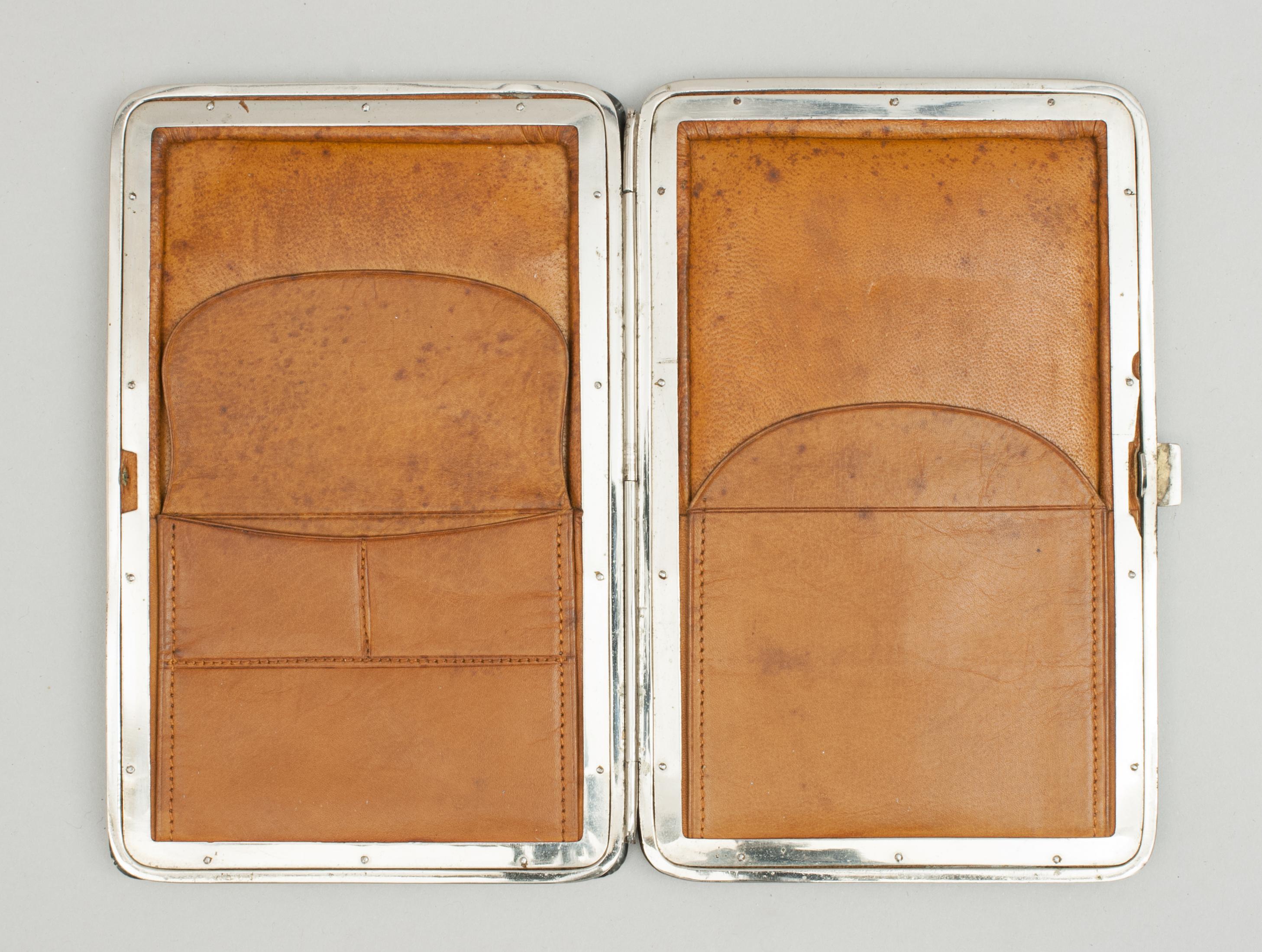 Antique Crocodile Skin and Silver Purse Wallet In Good Condition In Oxfordshire, GB