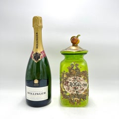 Antique "Crocus" Italian Murano Glass Pharmacy Apothecary Jar