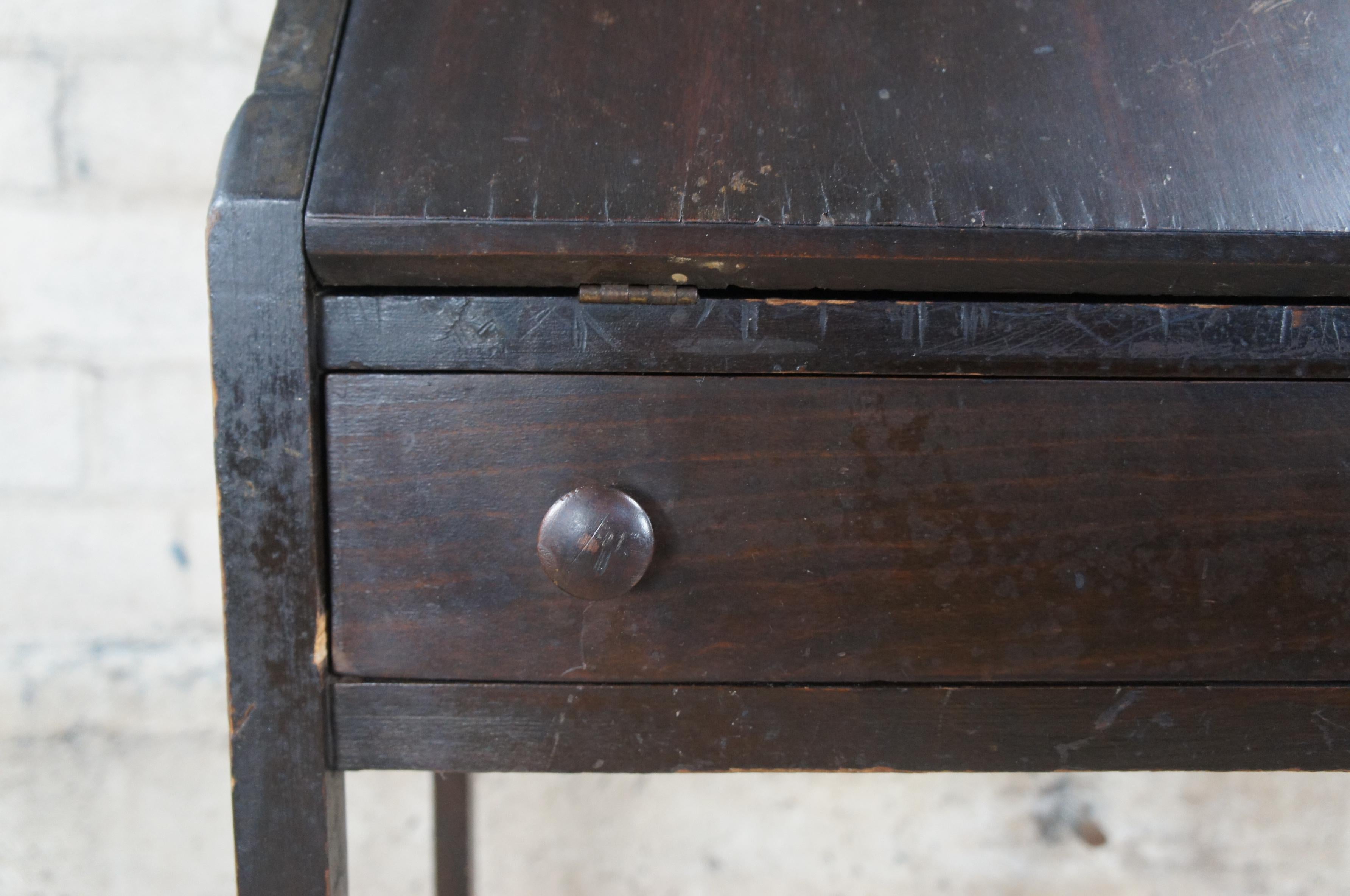 Antique Cron Kills Mission Arts & Crafts Craftsman Walnut Secretary Writing Desk 4