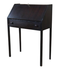 Antique Cron Kills Mission Arts & Crafts Craftsman Walnut Secretary Writing Desk