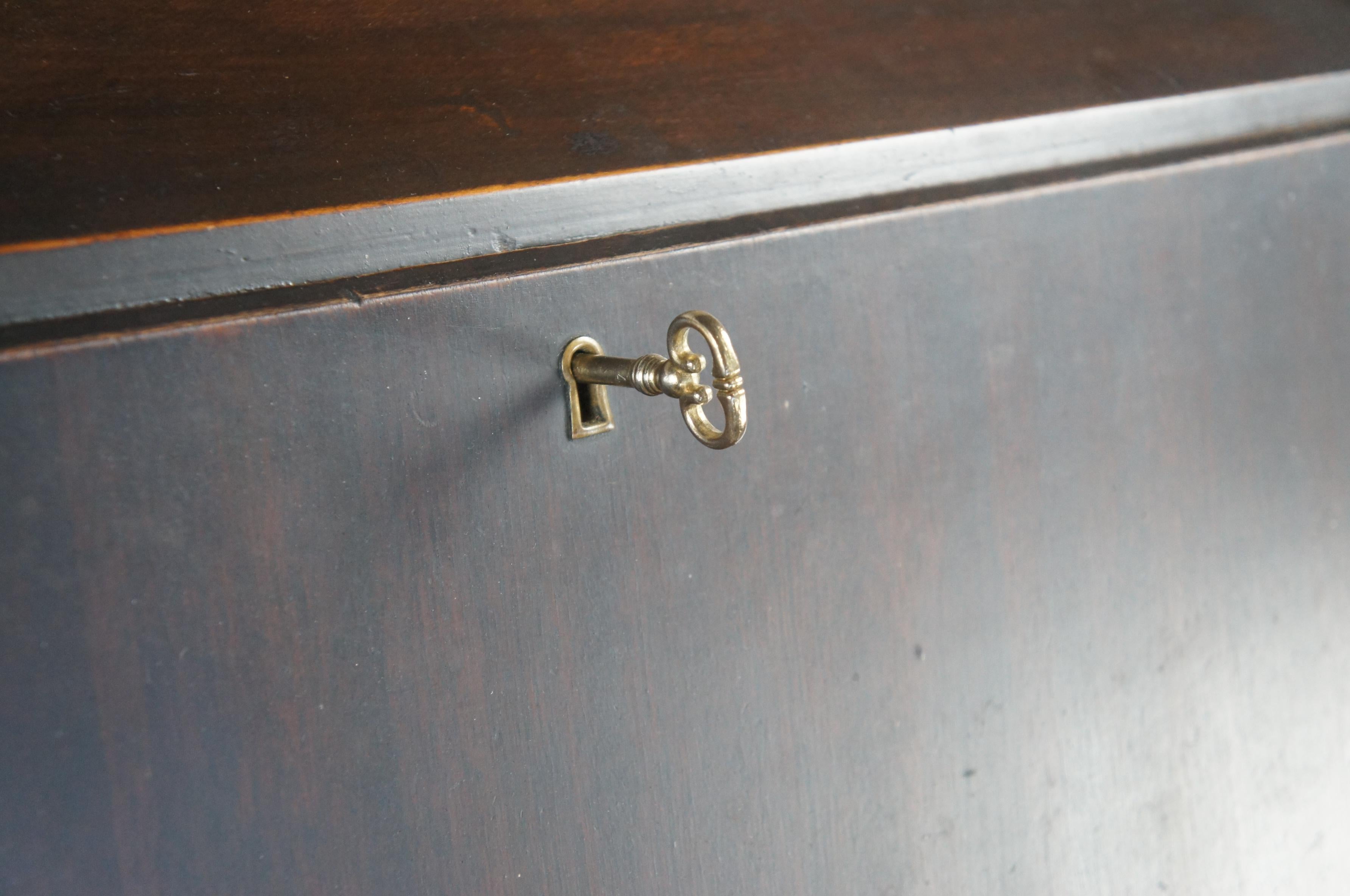 Mid-20th Century Antique Cron Kills Mission Arts & Crafts Craftsman Walnut Secretary Writing Desk