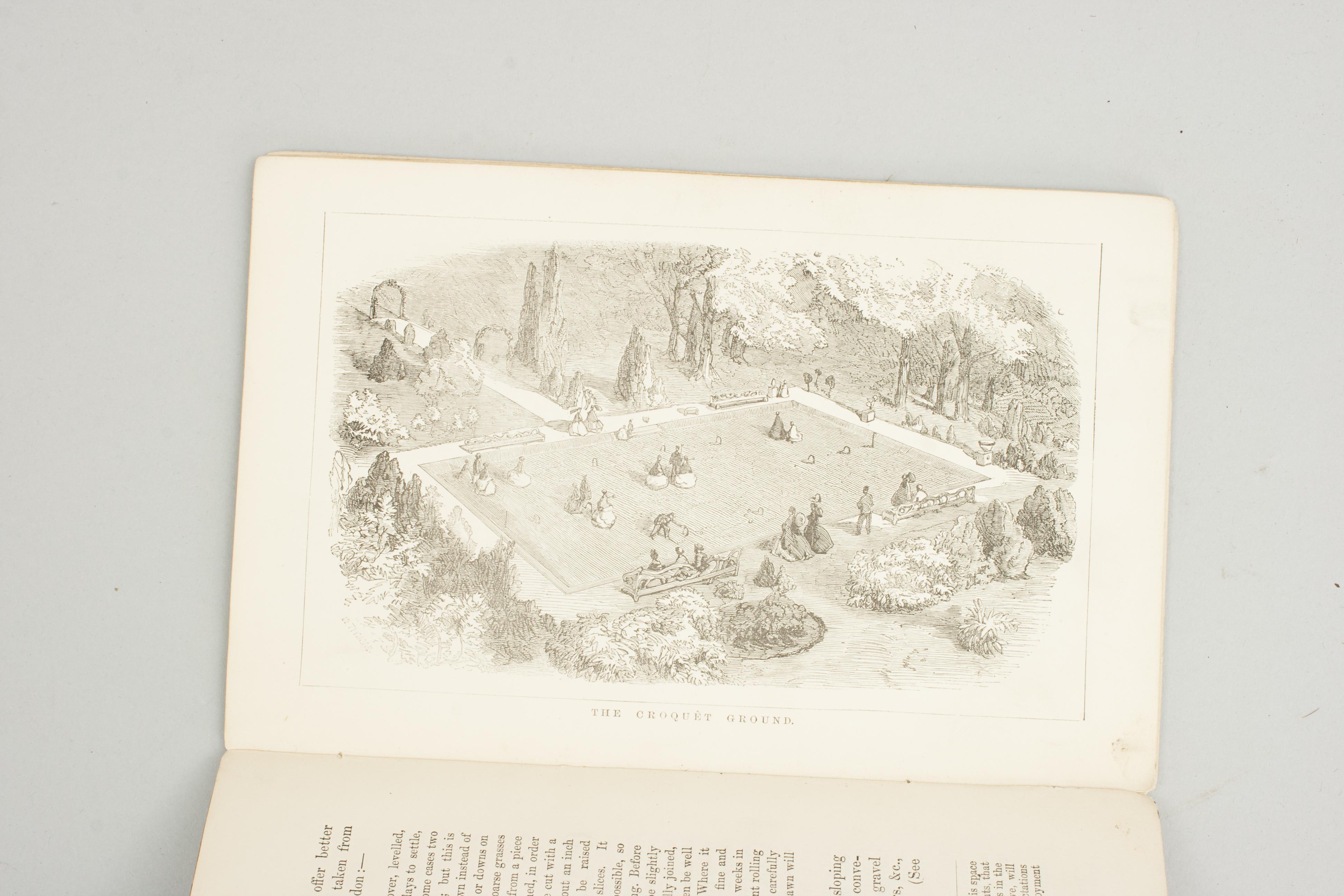 Sporting Art Antique Croquet Rules Book, Croquet by Jacques For Sale