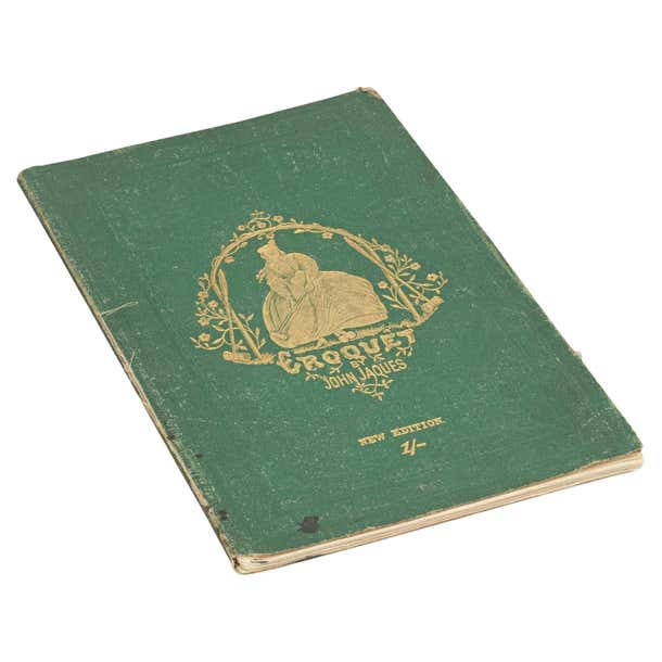 Antique Croquet Rules Book, Croquet by Jacques For Sale at 1stDibs ...