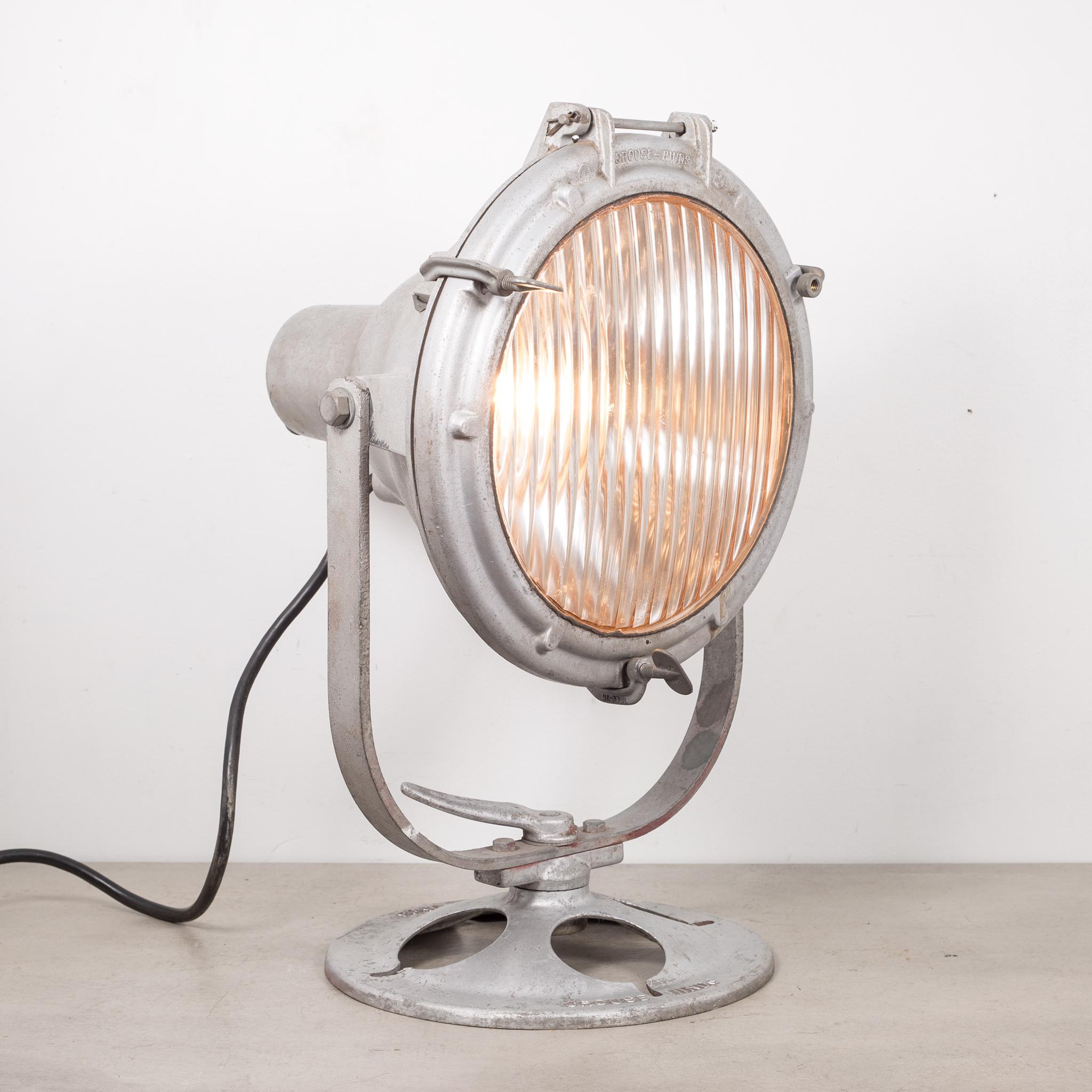 Antique Crouse Hinds U.S. Navy Spotlight, circa 1940 In Good Condition In San Francisco, CA