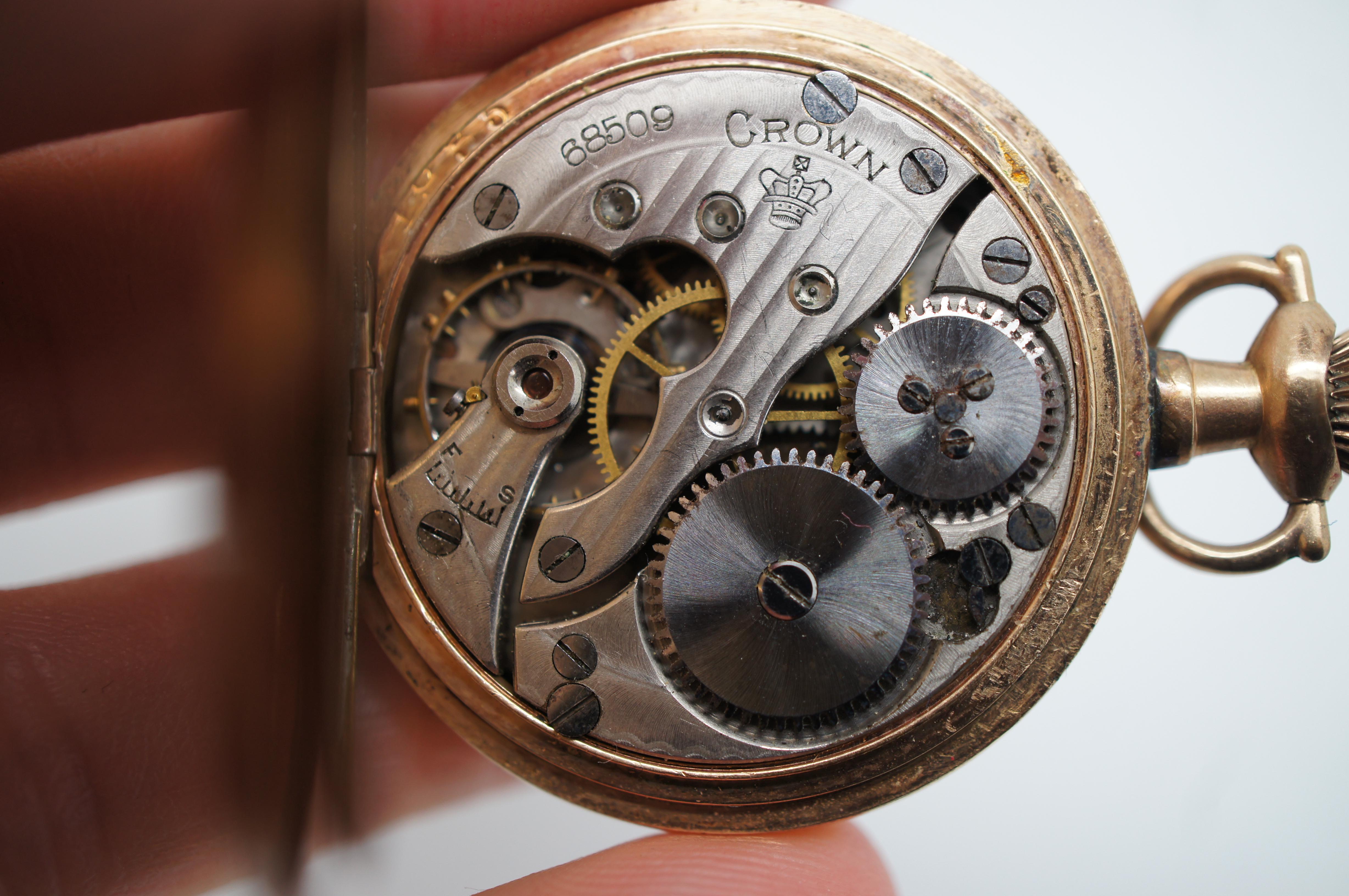 Antique Crown New York Standard Philadelphia Case 14k Gold Fill 7J Pocket Watch For Sale 2