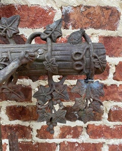 Antique Crucifix Cross Cast Iron Garden Architectural Chapel Church Cemetery