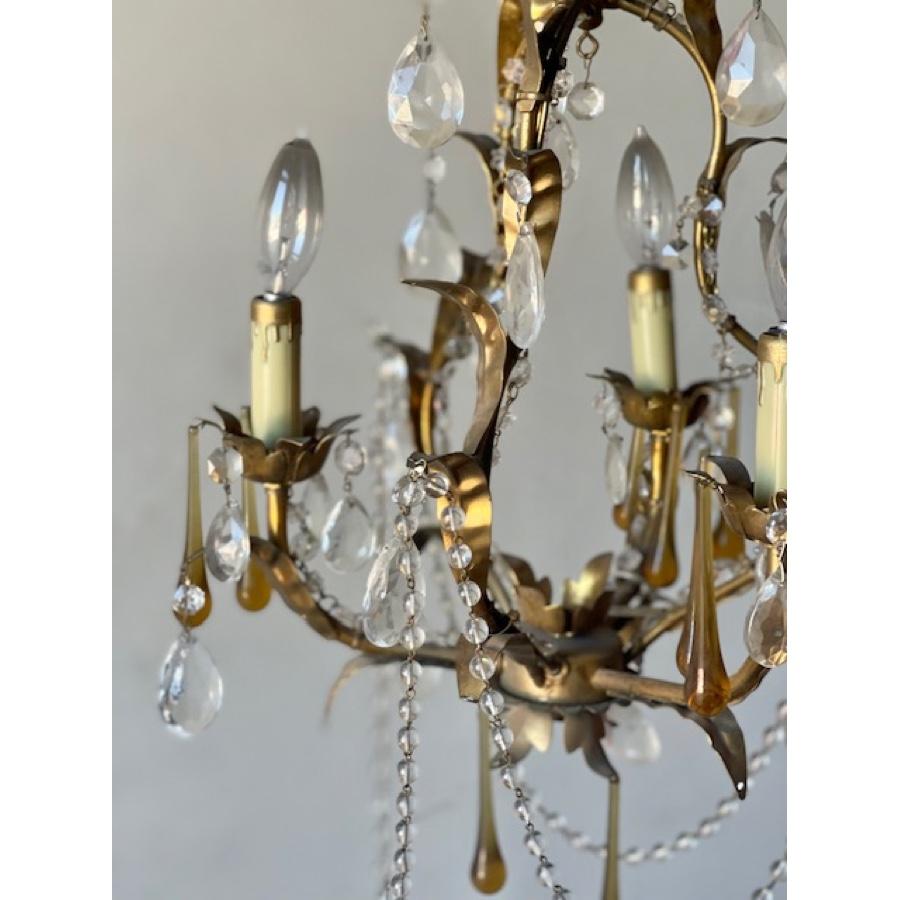 Antique Crystal Chandelier, 19th C. For Sale 1