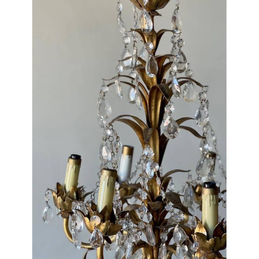 Antique Crystal Chandelier, 19th C. For Sale 2
