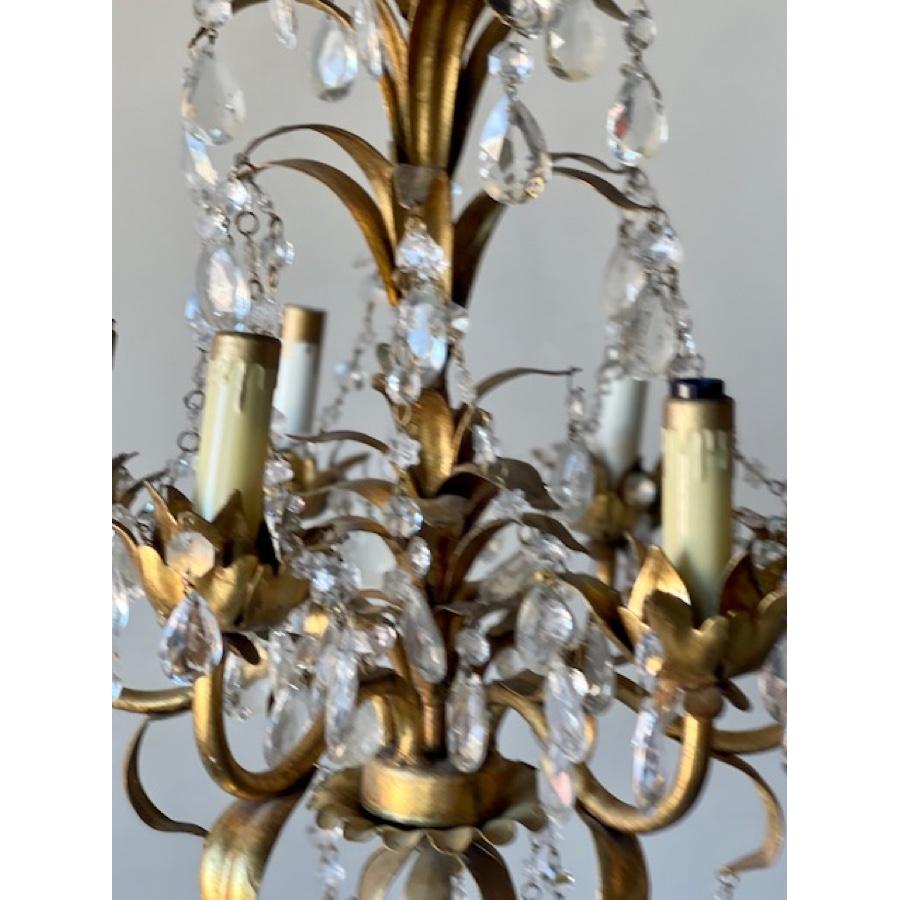 Antique Crystal Chandelier, 19th C. For Sale 3