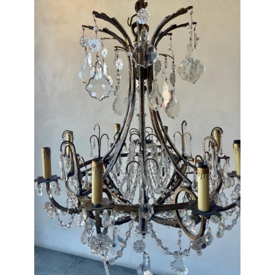 Antique Crystal Chandelier, 19th Century For Sale 6