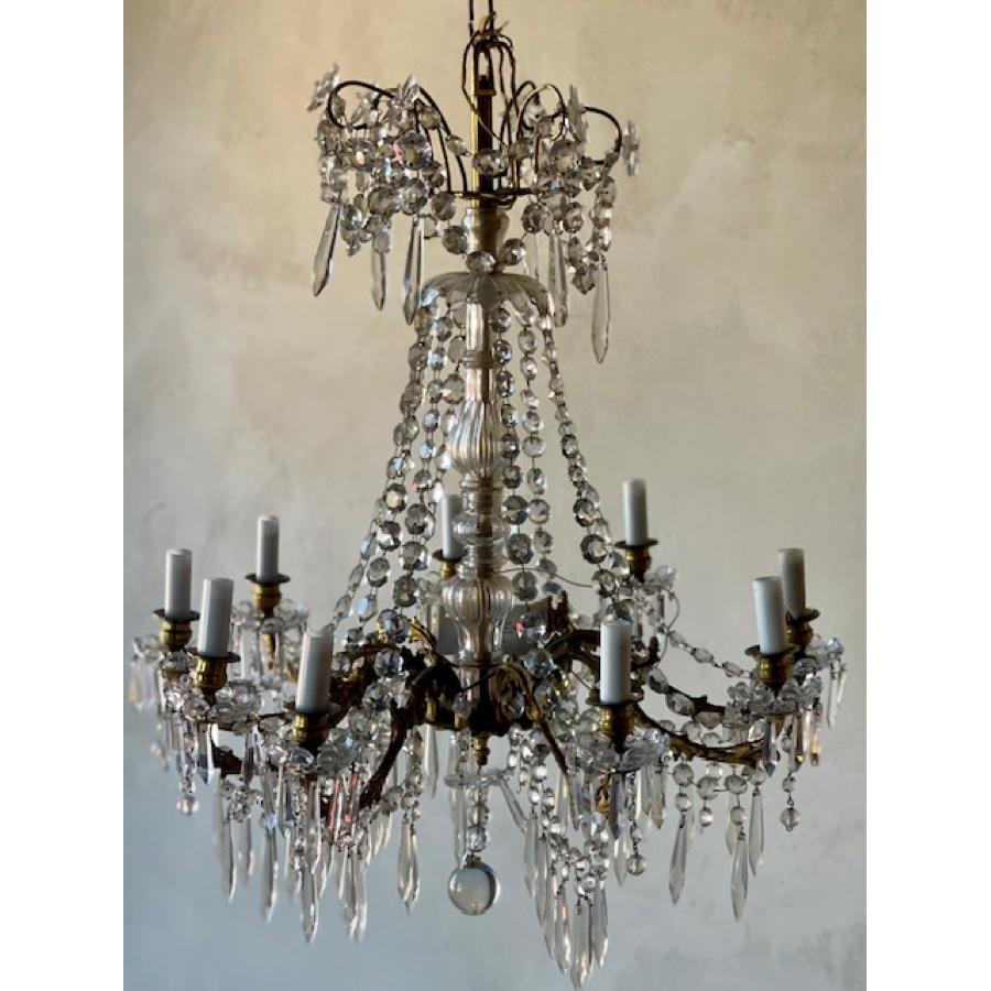 Antique Crystal Chandelier, circa 1880
Dimensions - 24