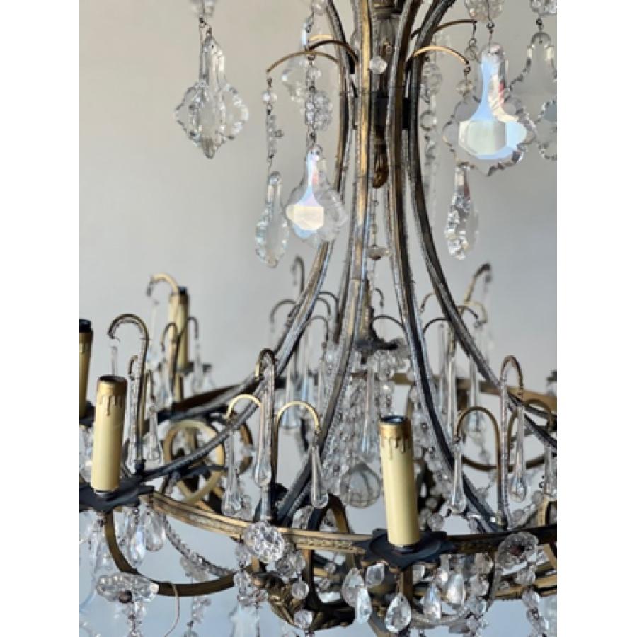 Antique Crystal Chandelier, 19th Century For Sale 1
