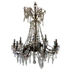 Used Crystal Chandelier, 19th Century