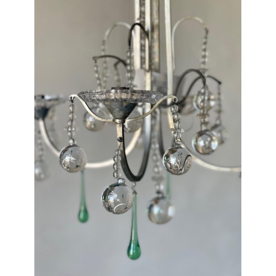 20th Century Antique Crystal Chandelier For Sale