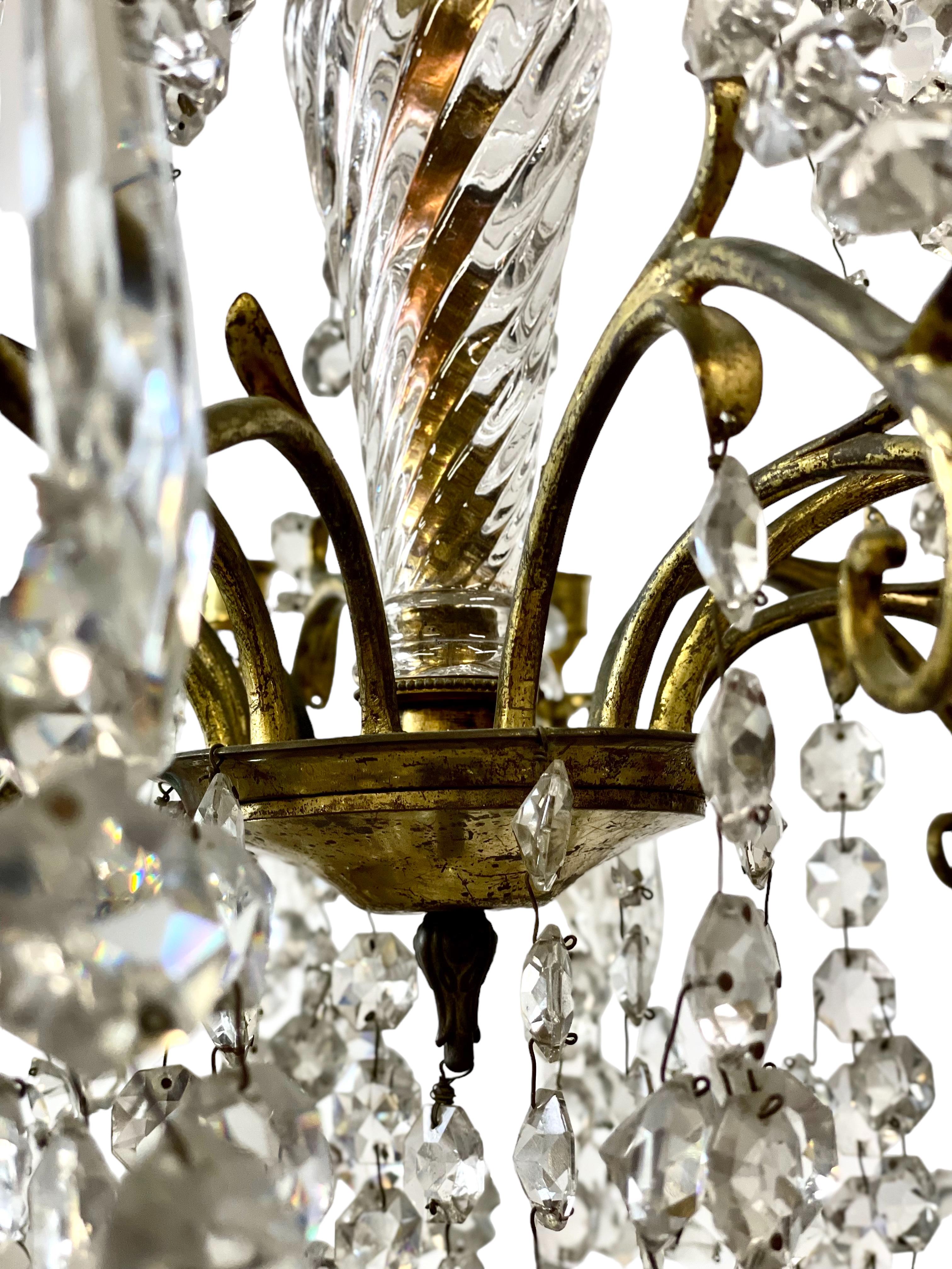 XIXe siècle Lustre à 12 Lights en cristal français des années 1880  en vente