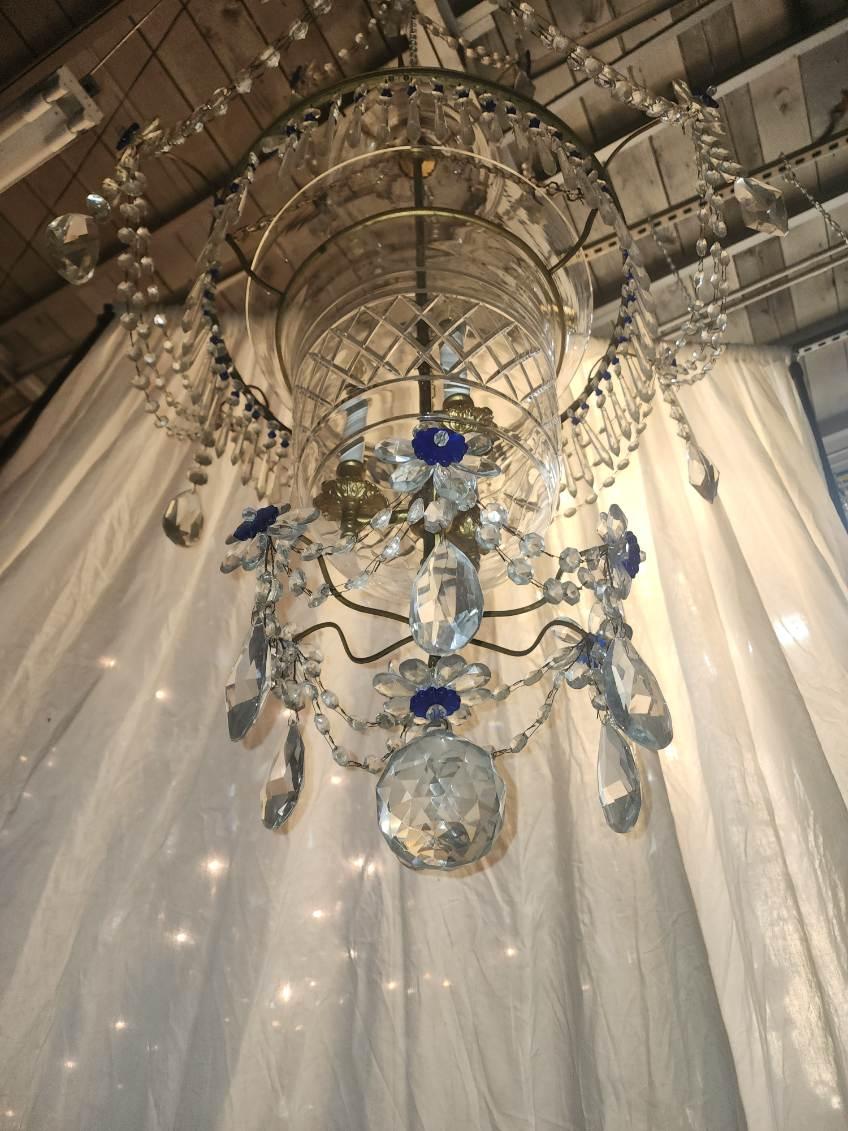 19th Century Antique Crystal Chandeliers  For Sale