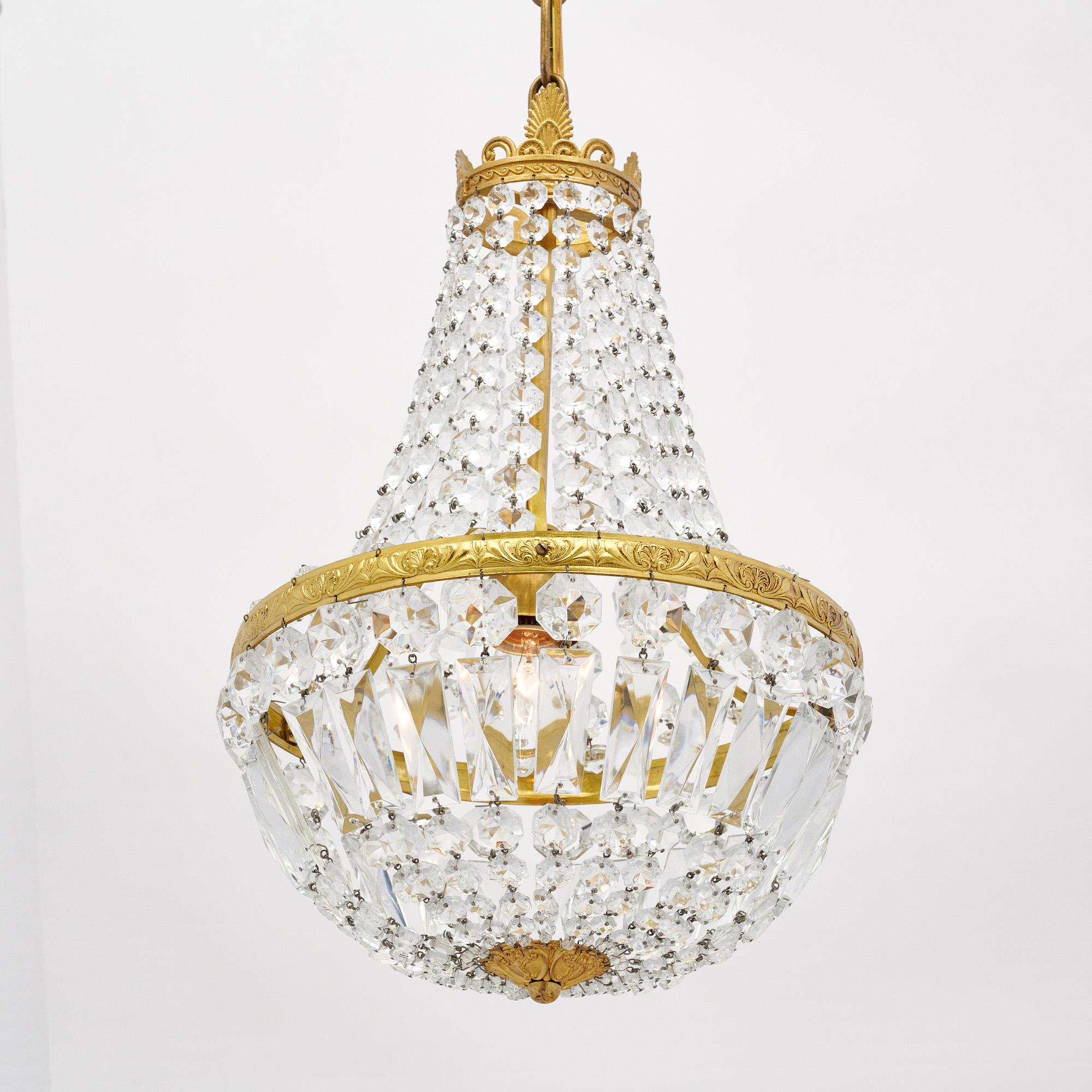 Antique French Kristall-Anhänger (Französisch) im Angebot