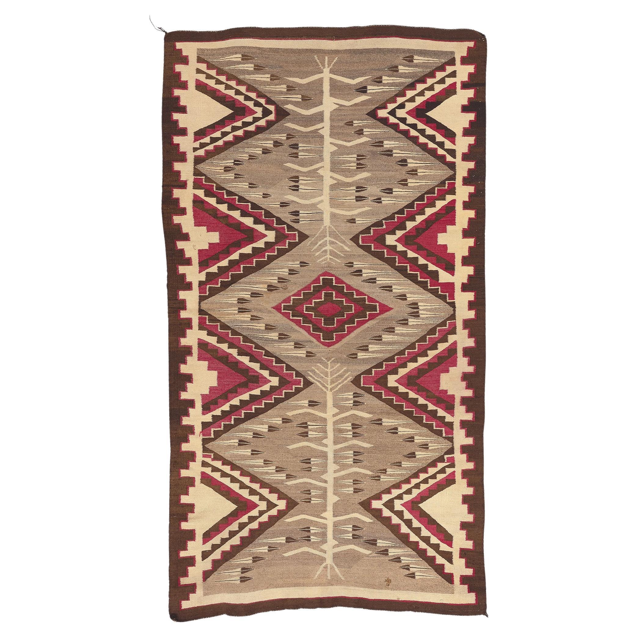 Antique Ganado Navajo Rug, Southwest Style Meets Native American For