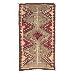 Antique Crystal Navajo Pictorial Rug, Southwest Style Meets Native American
