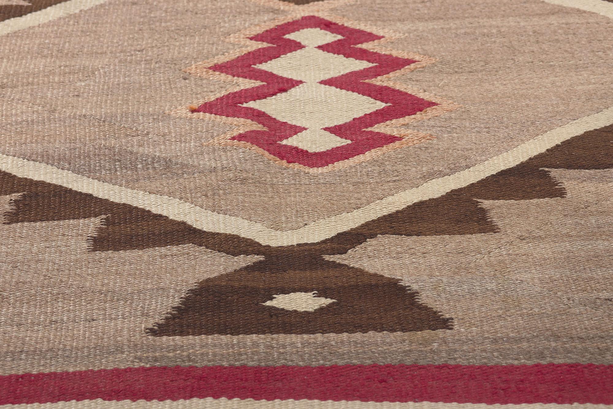20th Century Antique Crystal Navajo Rug  Southwest Style Meets Native American