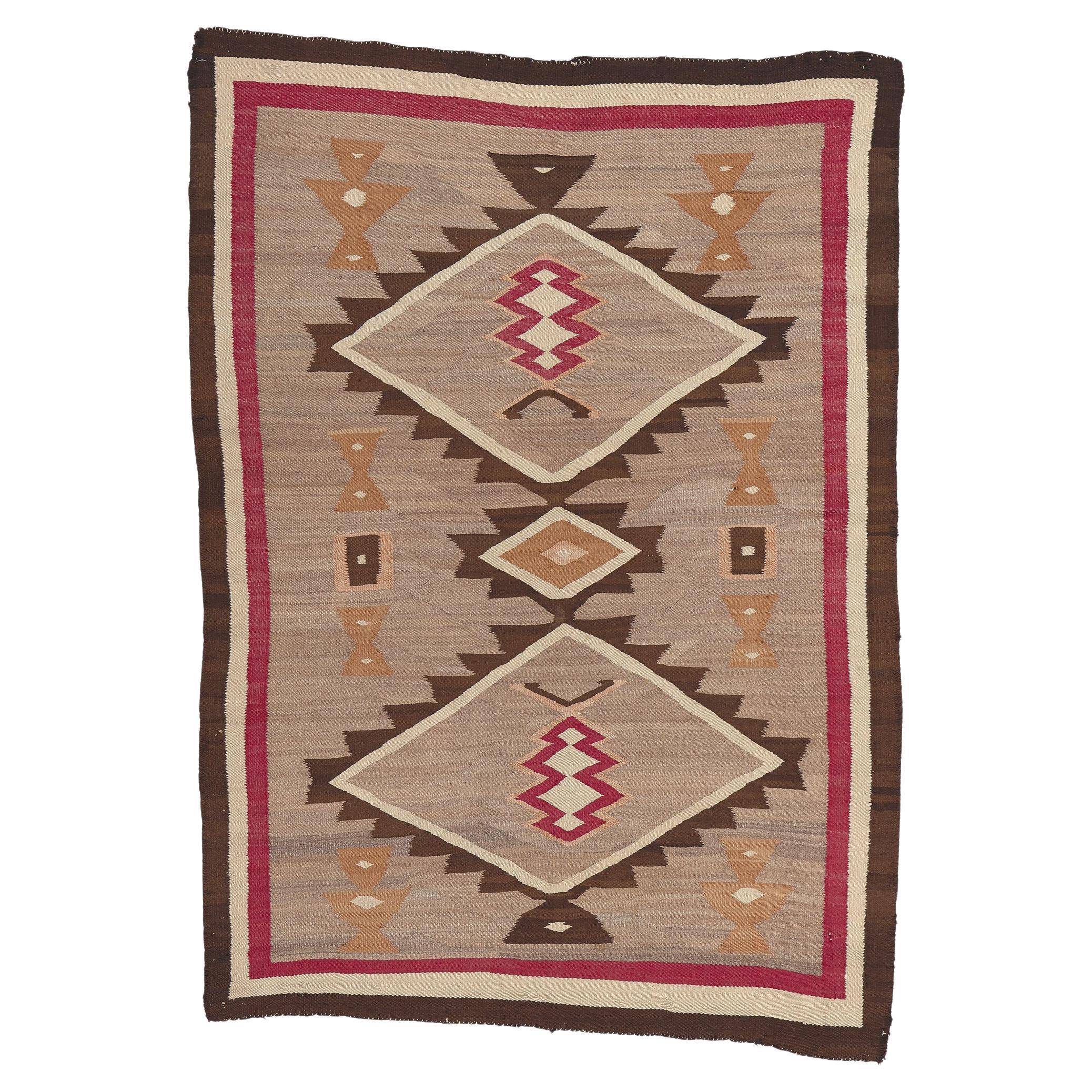 Antique Crystal Navajo Rug  Southwest Style Meets Native American