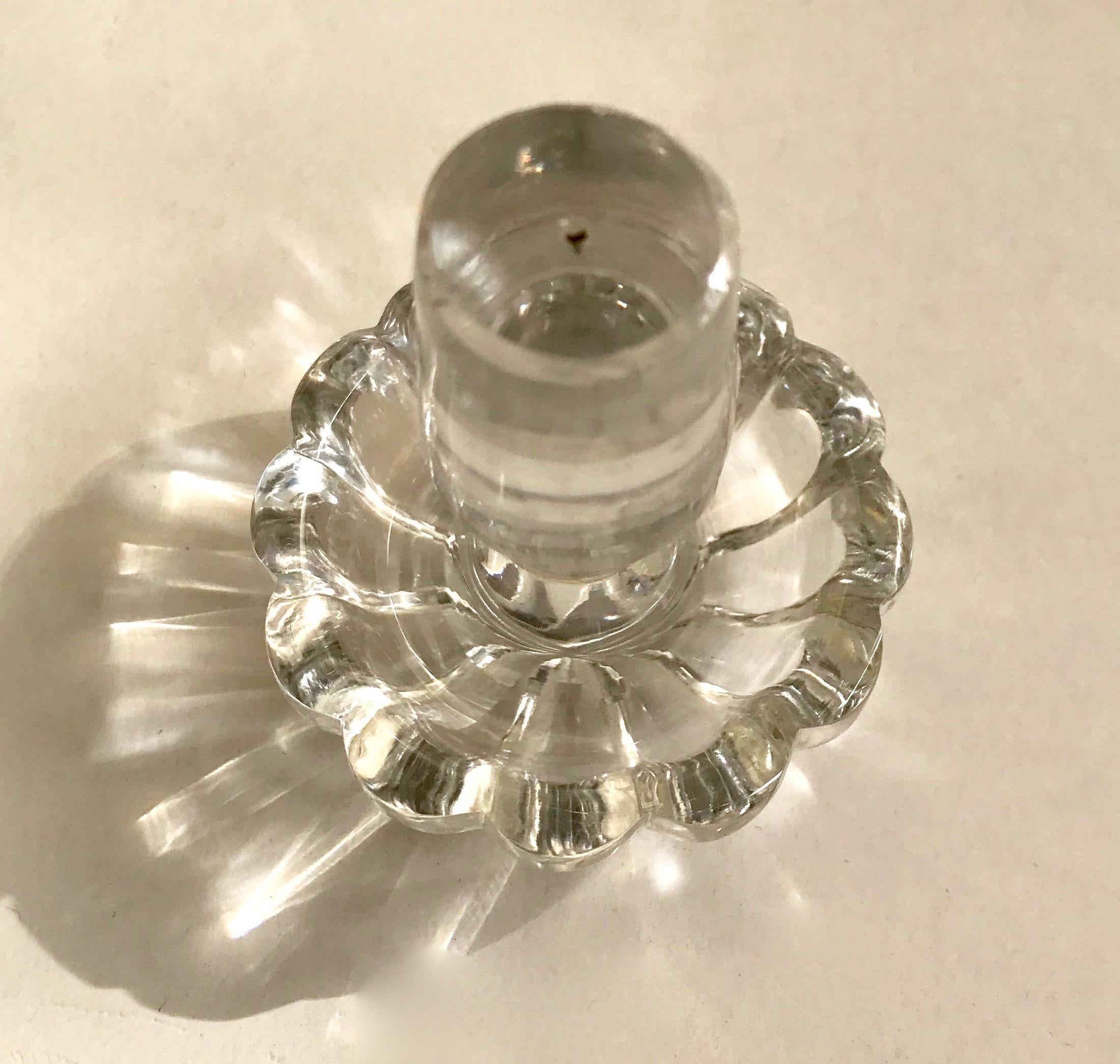 Antique Step Cut Crystal Decanter For Sale 6