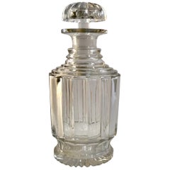 Antique Step Cut Crystal Decanter