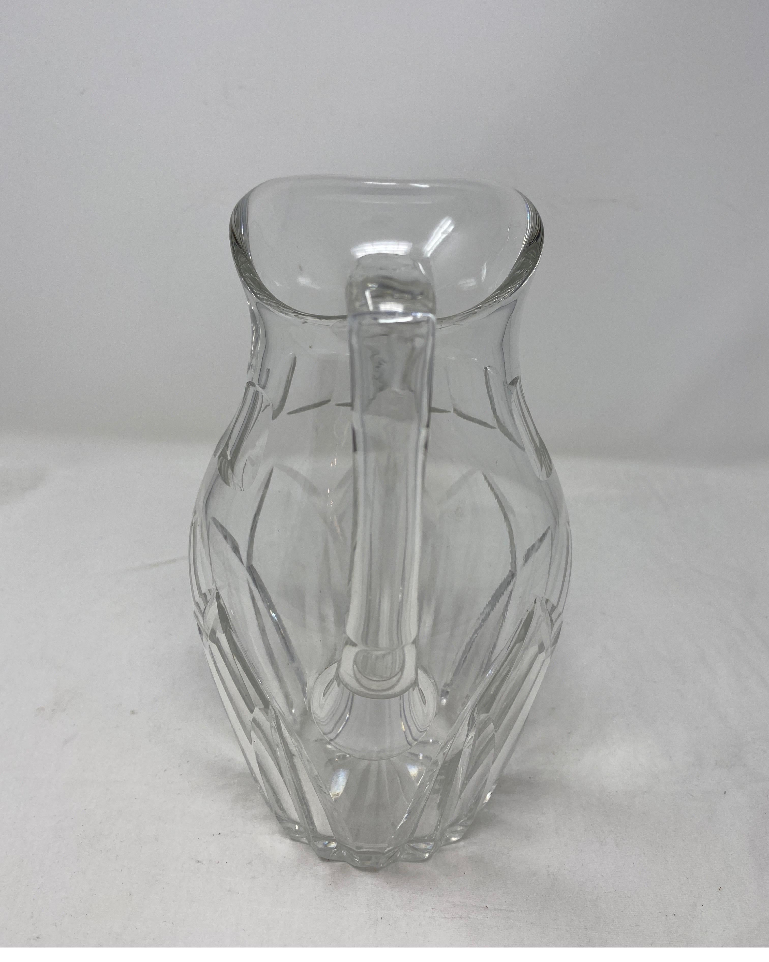 Antique crystal pitcher, 19th century.

5